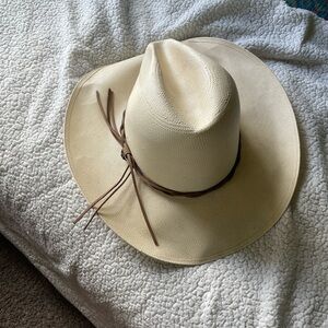 Stetson Cream Western Hat with Brown Band